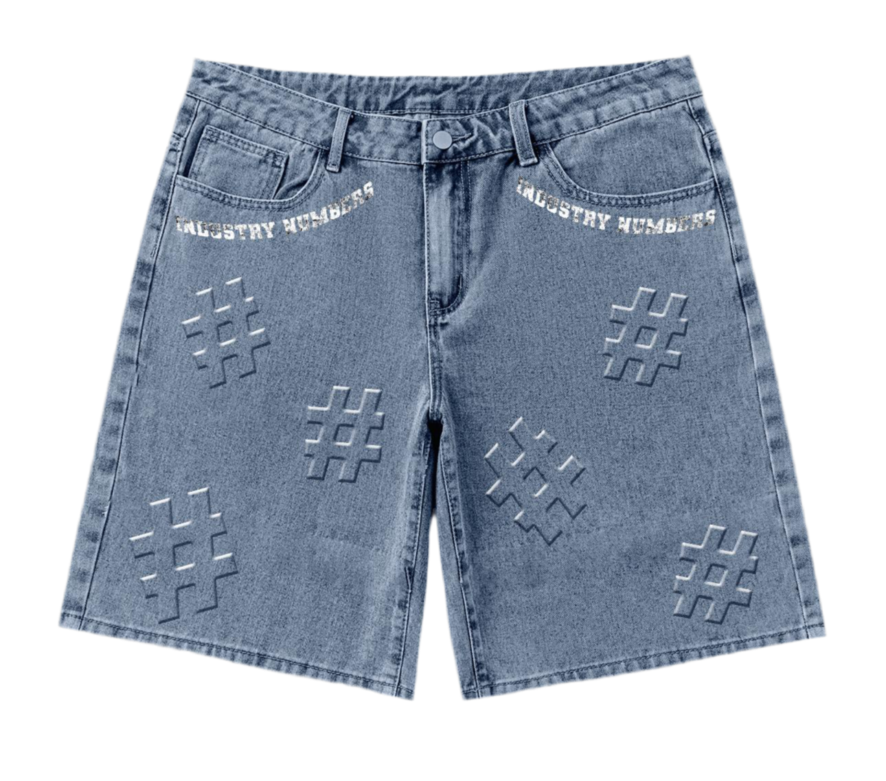 Industry Numbers Jorts (BLUE)