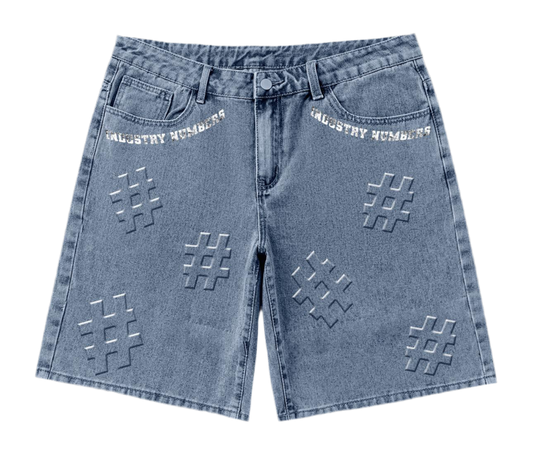 Industry Numbers Jorts (BLUE)